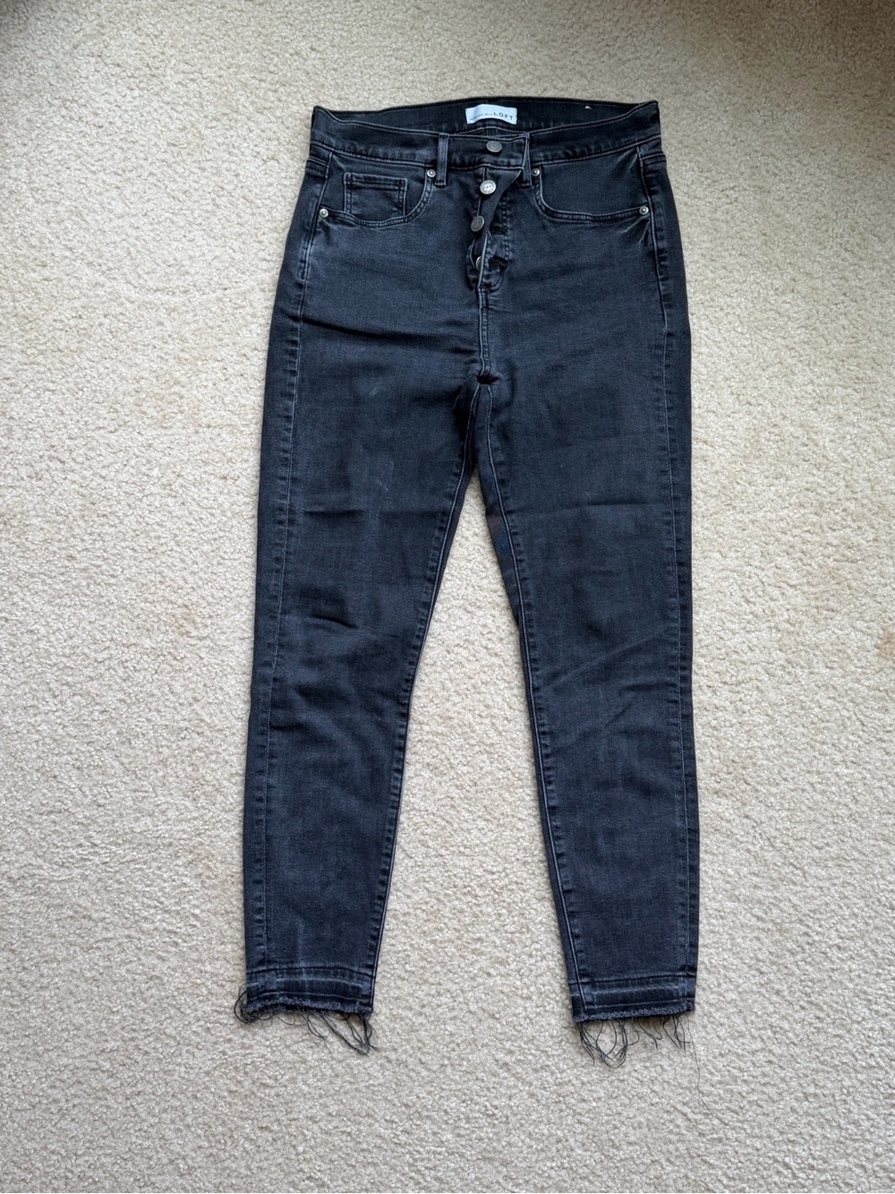 Loft black skinny jeans